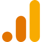 Google Analytics logo representing data analysis and website performance tracking.